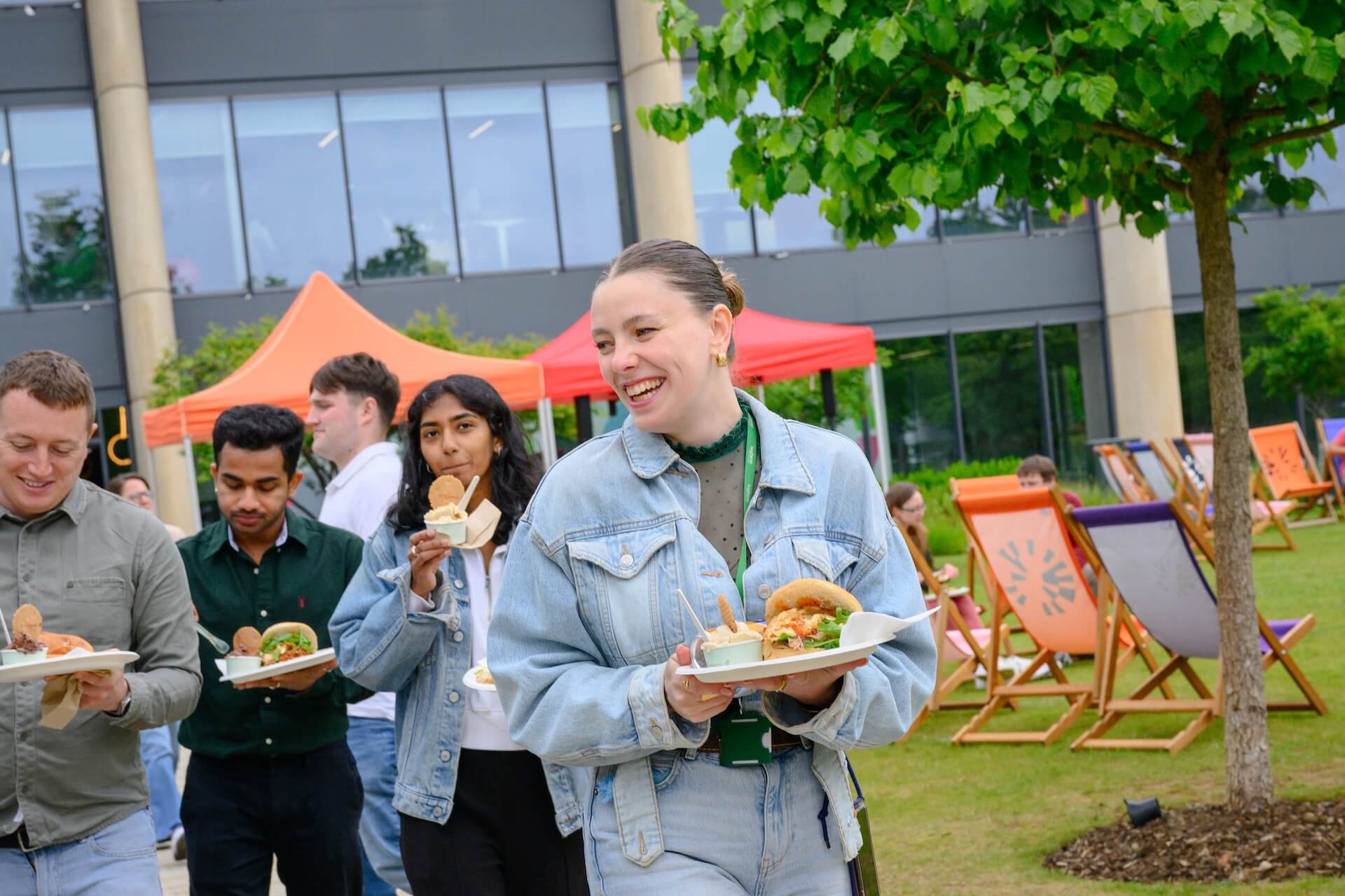 Tenants enjoying BBQ event